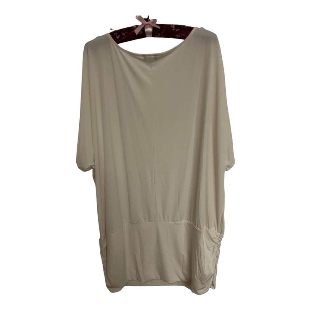 Torrid Cream Cold Shoulder Embellished Women's Top Plus Size 4 - Picture 2 of 6